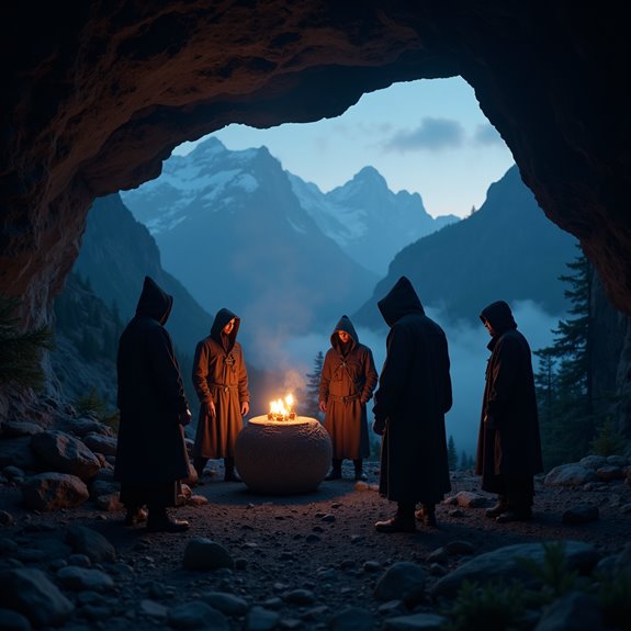 mysterious figures hidden chamber