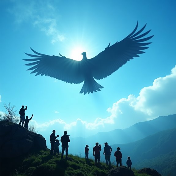 mysterious giant bird sightings