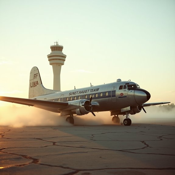 fictional time traveling airplane tale