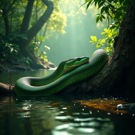 giant snakes in amazon