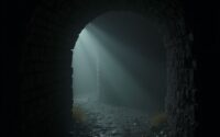 haunted tunnel with screams