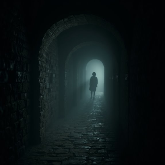 haunted tunnel with screams