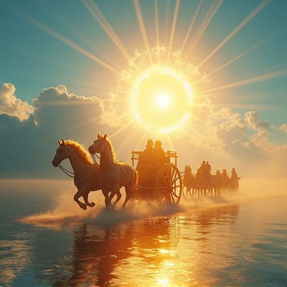 divine solar chariots witnessed