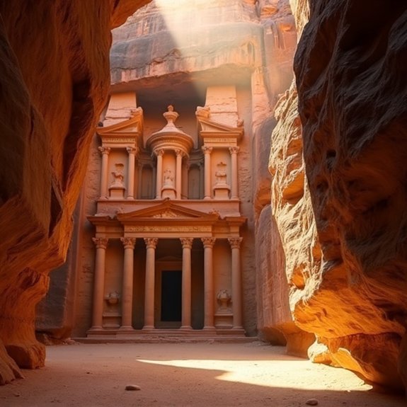 hidden chambers beneath petra