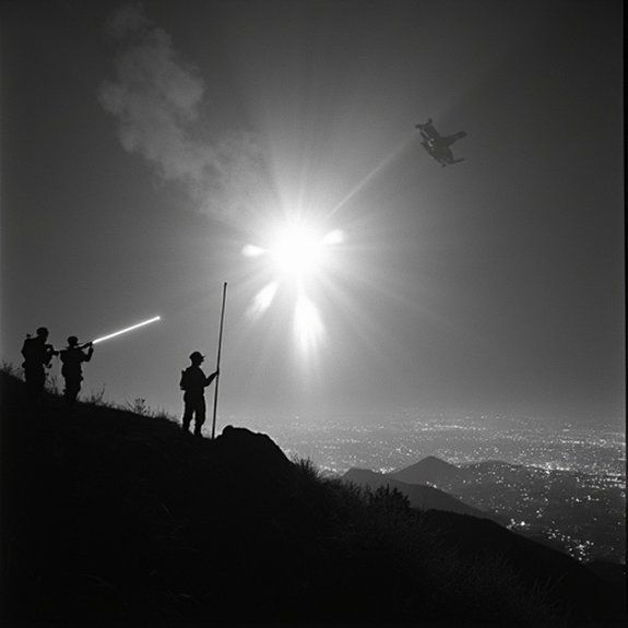 los angeles air raid panic