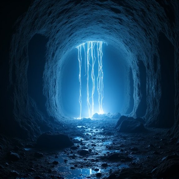 mysterious lights in mines