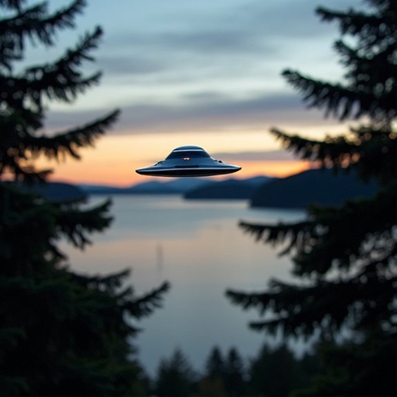 unidentified lights over ocean